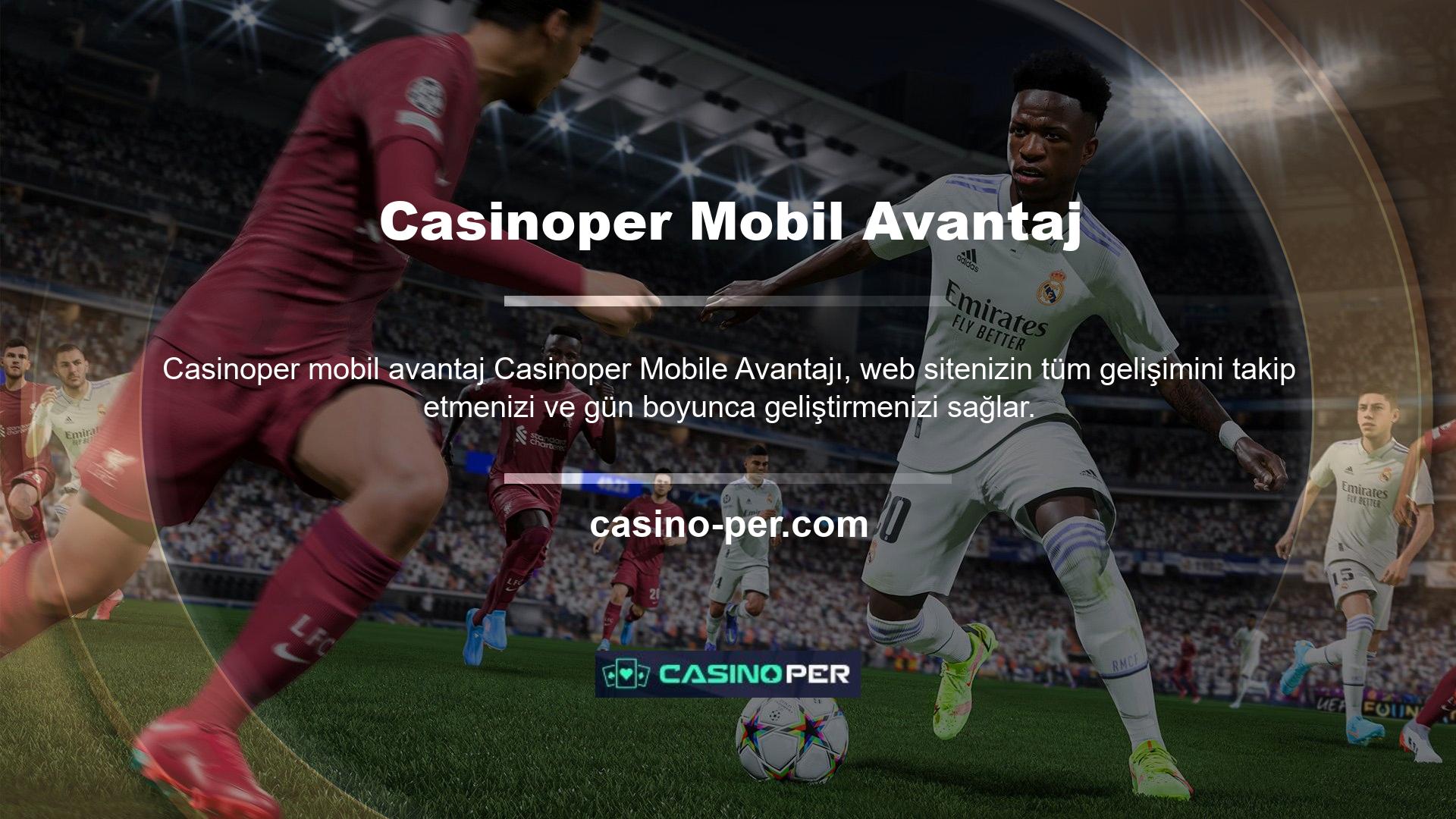Casinoper kullanabilir ve telefonunuzu daha hızlı ve daha kolay hale getirmek için bahis bölümünü iyi organize edebilirsiniz